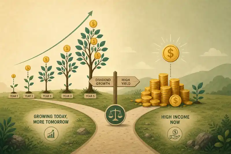 Dividend Growth vs High Yield: What You’re Really Choosing