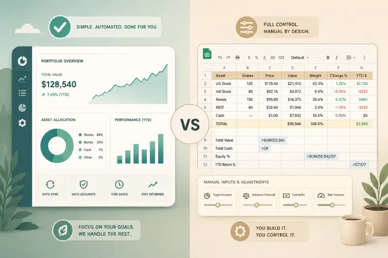 Marketlog vs Google Sheets